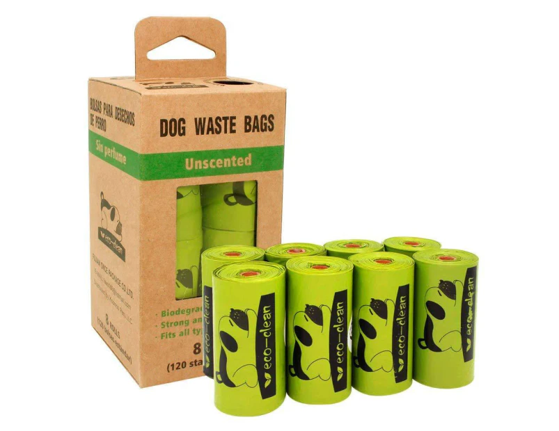 Eco-Clean Biodegradable Dog Waste Poop Bags 24 Rolls (360 pcs)