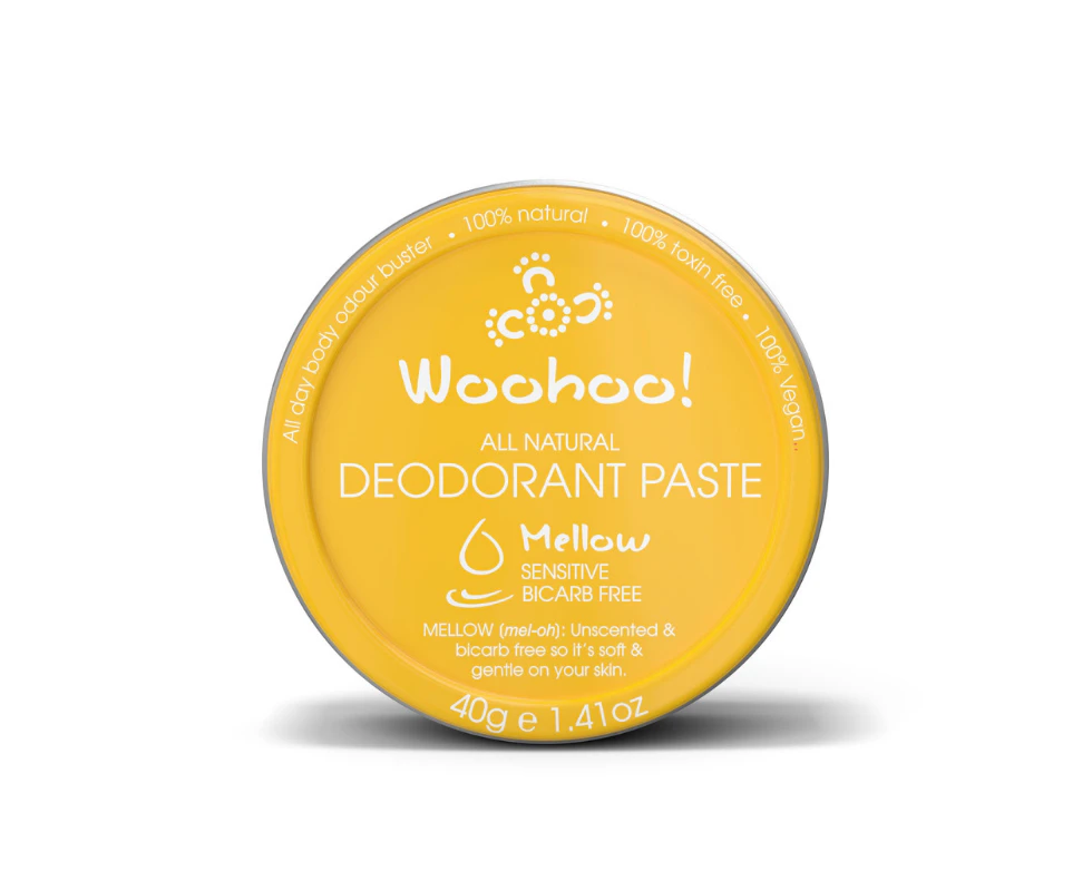 Woohoo Body All Natural Vegan Deodorant Paste Mellow Travel Size 40 g