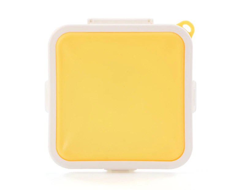 Reusable Sandwich Boxes Storage Box Container Lunch Box Food Storage Case - Yellow