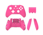 pink-Complete Protection Case Housing Replacement Parts For Xbox One Wireless Controller Handle hemp surface protective shell
