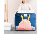 Fufu Storage Bag Dual Zipper Dust-proof Oxford Cloth Clothes Storage Organizer Bag for Home-Green