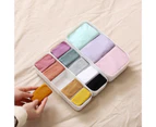 Fufu Storage Box Durable Easy to Clean PP 3/5 Grids Storage Box Wardrobe Storage Box Basket for Socks-2