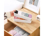 Fufu Storage Box Durable Easy to Clean PP 3/5 Grids Storage Box Wardrobe Storage Box Basket for Socks-2