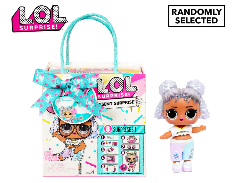 LOL Surprise! Present Surprise Doll w/ 8 Surprises - Randomly Selected