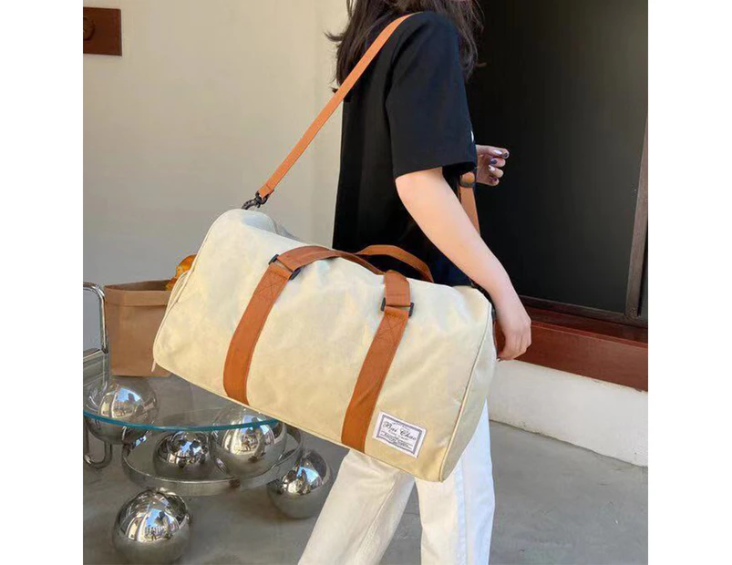 Portable Duffel Bag Travel Bag Toiletry Wash Organizer Pouch Travel Holdall Bag - Khaki