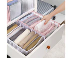 Fufu Storage Organizer Washable Large Capacity Nylon Mesh Folding Household Wardrobe Closet Storage Bag for Daily Use-Grey-9Grid