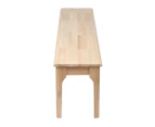 Dining Chairs Bench Seat Side Chair Kitchen Wood Contemporary Furniture Oak
