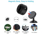 Wireless Mini Camera, WiFi Wireless Camera 1080P Small Home Security Cameras with 32G SD Card, for Car Home Outdoor Security-black