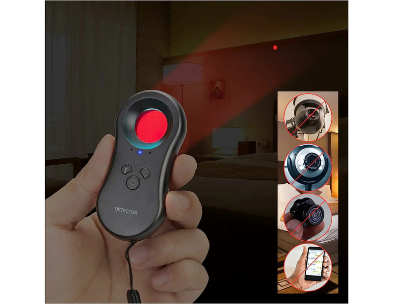 Hidden Camera Detectors,LED Hidden Device Detector with Infrared viewfinders - Pocket Sized Anti Spy Camera Finder Locates Hidden Camera