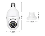 E27 Bulb Camera, 1080P Security Camera System with 2.4GHz WiFi, 360 Home Surveillance , Night Vision, Two Way Audio, Smart Motion Detection-