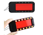 Hidden Camera Detector - Anti Spy Finder Large Infrared Viewer and 12 Super Bright Red LEDs. Security and Privacy for Hotels, Bathrooms-