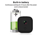 WiFi Wireless Camera, 1080P HD Small Home Security Camera , Night Vision, Motion Detection, Rechargeable Tiny Nanny Cam for Indoor Outdoor-