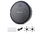 Smart Robot Cleaner 3-in-1 Vacuum and Mop Features Hardwood and Tile Floors - Black