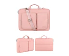 Laptop Bag For 13.3 14 15.4 15.6 Inch Shoulder Notebook Case For Macbook Air 13 Case Xiaomi Asus HP Handbag Waterproof Briefcase - Pink