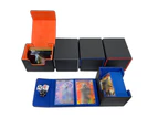Kids' Toy Cards Storage Box 105*90*80 MM, Hold up to 100PCS Game Cards, Small toys Containers for chlidren - Orange