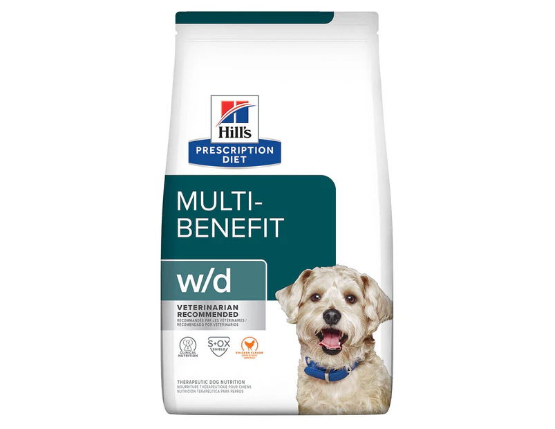 Hill's Prescription Diet W/D Multi Benefit Dry Dog Food 12.5kg