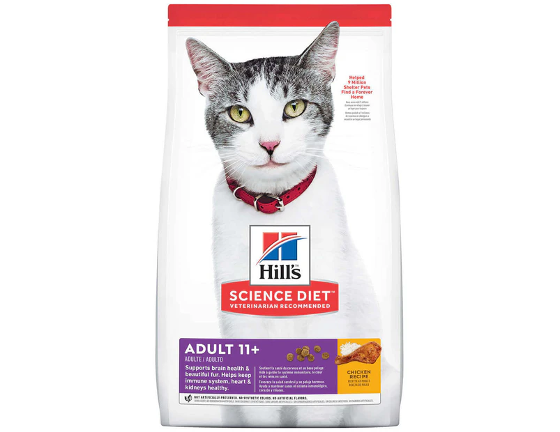 Hill's Science Diet 11+ Senior Dry Cat Food 3.17kg