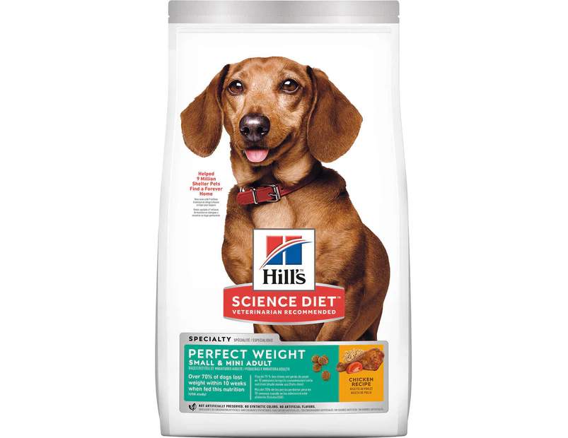 Hill's Science Diet Small & Mini Breed Perfect Weight Adult Chicken Dry Dog Food 1.8kg 1.81kg