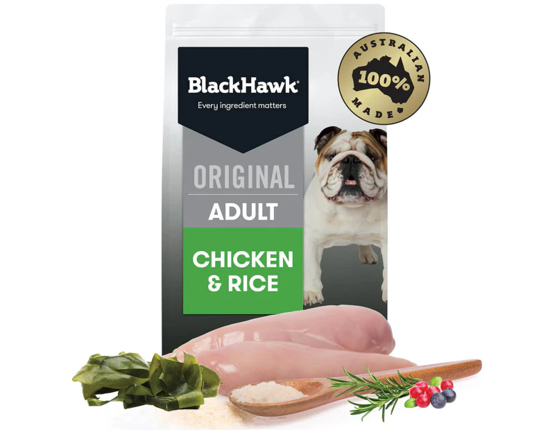 Black Hawk Adult Chicken & Rice Dry Dog Food 10kg