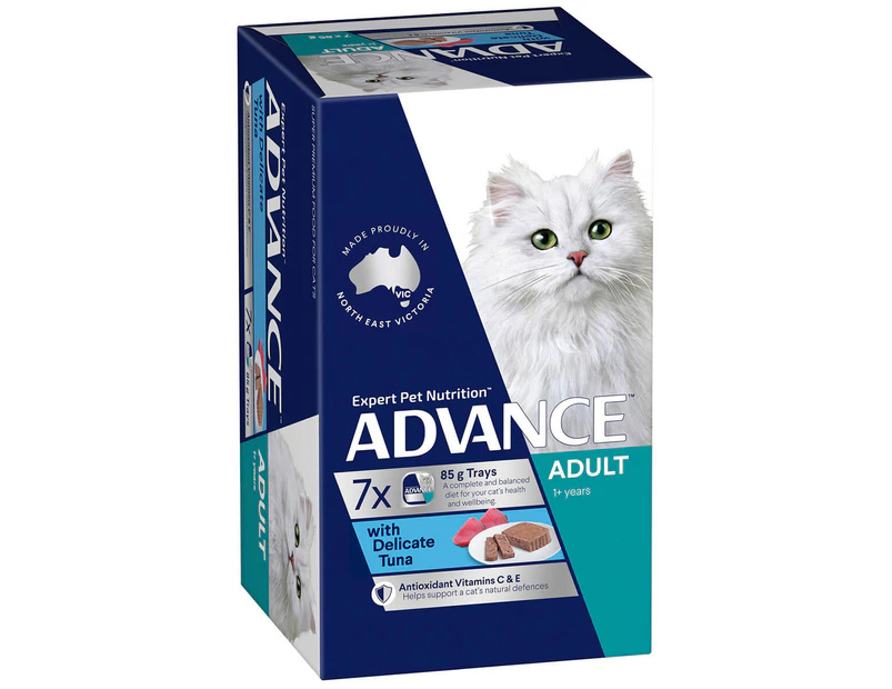 Advance Adult Delicate Tuna Wet Cat Food 7x85G