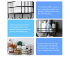 Shower Shelf Iron Bathroom Storage Rack Punch-free Shower Sundries Holder