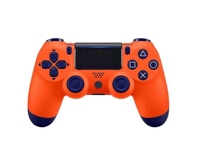 Bluebird Game Controller 6 Axis Dual Shock with Touch Panel Wireless Bluetooth-compatible 4.0 Game Joystick for PS4 Game Console-Orange