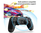 Bluebird Game Controller 6 Axis Dual Shock with Touch Panel Wireless Bluetooth-compatible 4.0 Game Joystick for PS4 Game Console-Black