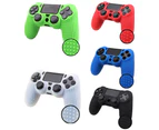 Bluebird Soft Silicone Case Cover Thumb Grip Caps for PS4/PS4 Slim/Pro Game Controller-Camouflage Green