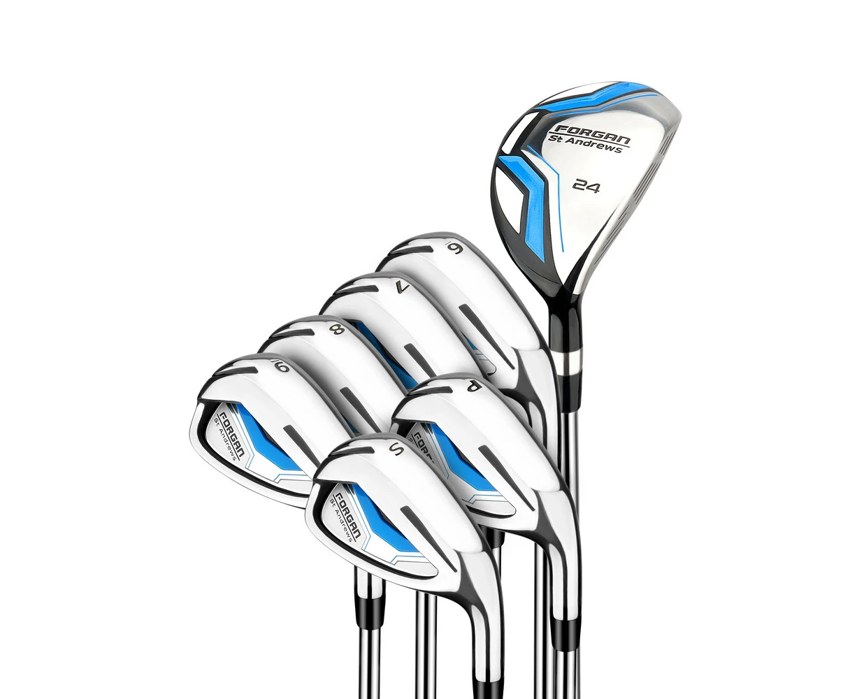 Forgan of St Andrews F200 Iron Set with Hybrid, Mens Right Hand, Steel Shafts