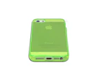 Flexible Soft Transparent Case for Apple iPhone 5 5S SE - Lime Green