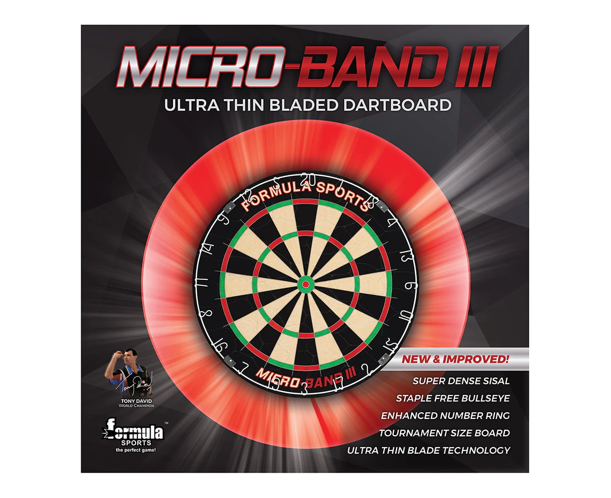 Formula Sports Micro-Band III Ultra-Thin Razor Bladed Dartboard Indoor Game