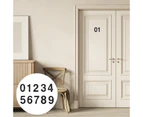 10Pcs Professional House Numbers Multi-function Clock Numbers Self-adhesive Mailbox Numbers