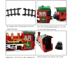 Electric Railway Train Toy ，With Lights And Sounds ，Battery Operated    Train  Track  Toy Set Electric Railway Train Toy
