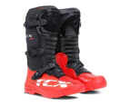 TCX Comp Kids Black Youth Motorbike Motocross MX Boots - Black / Red