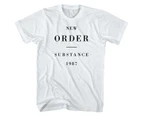 New Order T Shirt Substance 1987 Album Art New Order Shirt - White