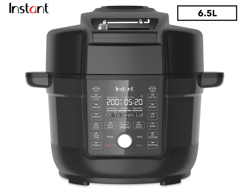Instant Pot 6.5L Duo Crisp Pressure Cooker w/ Ultimate Lid - Black 140-0060-01-AU