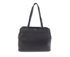Tula England Women's Large Zip Top Tote Bag Women's Handbag - Black - Black