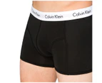 Calvin Klein Men's Underwear Cotton Stretch Trunk Underwears 3 Pack - Black/White