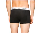 Calvin Klein Men's Underwear Cotton Stretch Trunk Underwears 3 Pack - Black/White