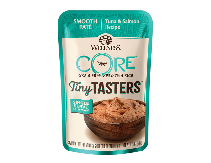 Wellness Core Tiny Tasters Tuna & Salmon Pate Wet Cat Food 50g