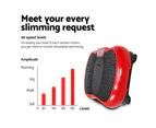 Everfit Vibration Machine Platform Vibrator Resistance Rope Home Fitness Red