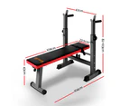 Everfit Weight Bench Squat Rack Bench Press Home Gym Equipment 200kg