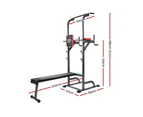 Everfit Weight Bench Chin Up Bar Bench Press Home Gym 380kg Capacity