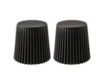 ArtissIn 2x Bar Stools Cupcake Plastic Foot Stool Black