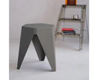 Artiss 2x Bar Stools Puzzle Plastic Foot Stool Grey