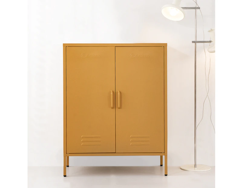 ArtissIn Buffet Sideboard Metal Cabinet - SWEETHEART Yellow