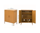 ArtissIn Buffet Sideboard Metal Cabinet - SWEETHEART Yellow