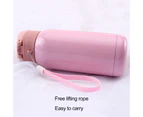 Wear-resistant Thermal Cup Pop-up Cover Kids Cartoon Hot - Pink
