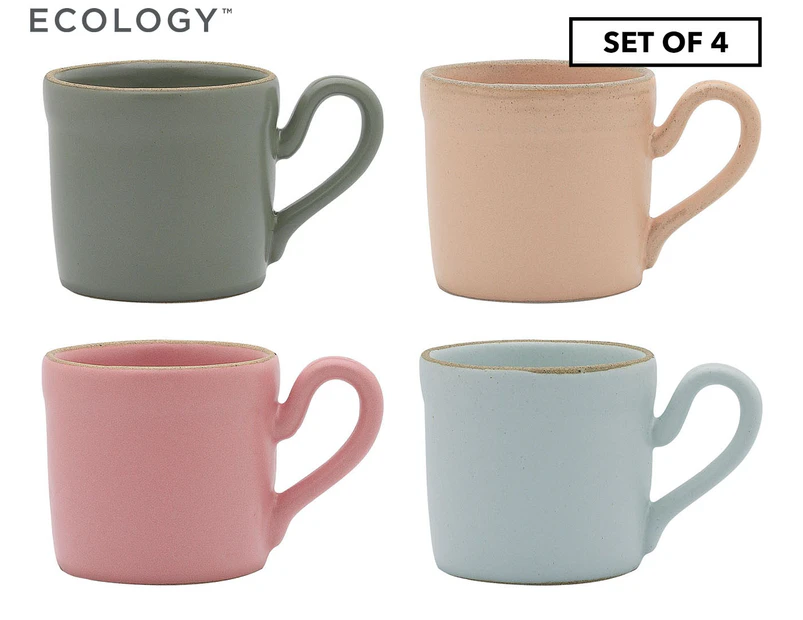 Set of 4 Ecology 90mL Tahoe Espresso Cups - Assorted