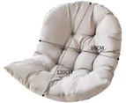 Hanging Egg Chair Cushion Sofa Swing Chair Seat Relax Cushion Padded Pad Covers Light Gray